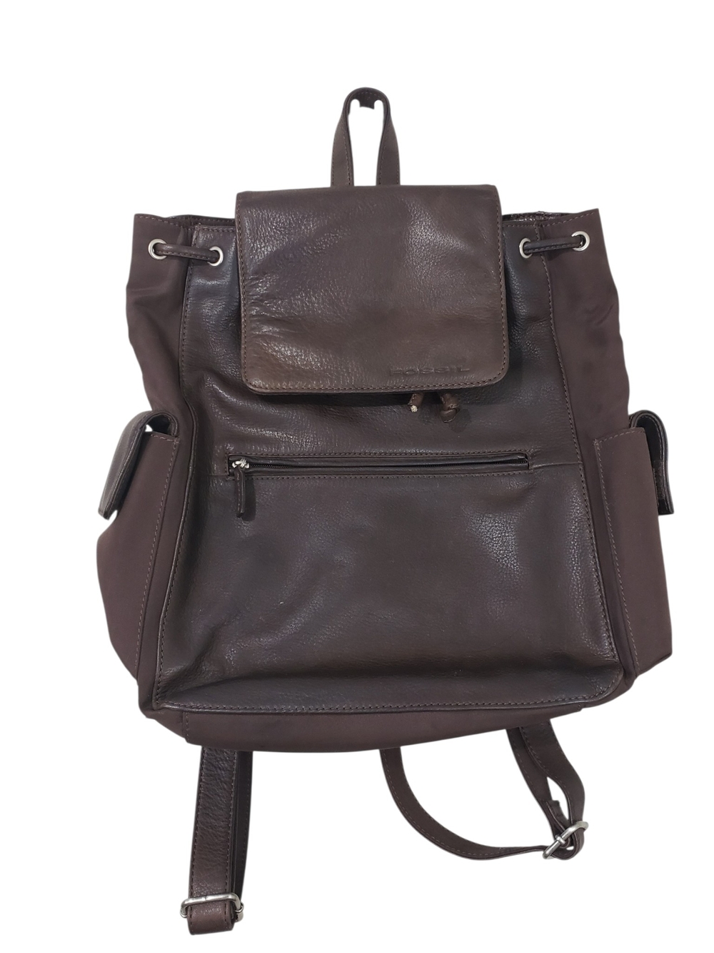 Fossil Vintage Brown Drawstring Backpack